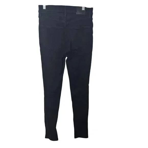 Denim Forum The Lola High Rise Skinny Jeans Women’s 27 Black Stretch Aritzia - Picture 2 of 13